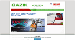 Desktop Screenshot of gazik.com.pl