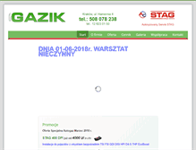 Tablet Screenshot of gazik.com.pl